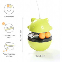 Distributeur de nourriture pour chats, boule de chat interactive, 4 en 1 boule de chat, nourriture pour chat [...]