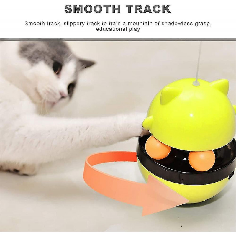 Distributeur de nourriture pour chats, boule de chat interactive, 4 en 1 boule de chat, nourriture pour chat [...]