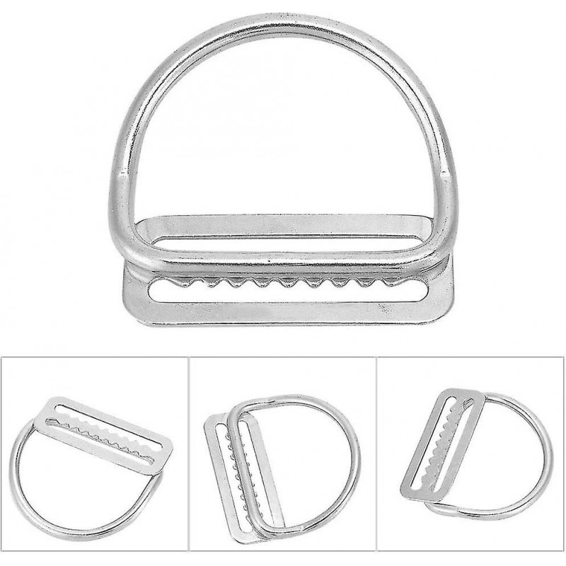 Diving Lead Belt Holder, Stainless Steel Buckle Holder, Sliding Buckle With D-ring