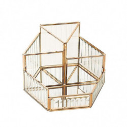 Metal Storage Box, Suitable For Lipstick And Cosmetics Revolving Metal Transparent Storage Box