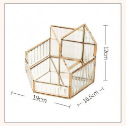 Metal Storage Box, Suitable For Lipstick And Cosmetics Revolving Metal Transparent Storage Box