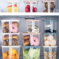 Boîte de stockage Pot scellé Cuisine Grains transparents Haricots Organisateur de stockage Récipients alimentaires [...]