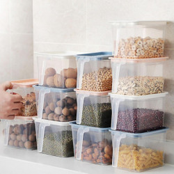 Boîte de stockage Pot scellé Cuisine Grains transparents Haricots Organisateur de stockage Récipients alimentaires [...]