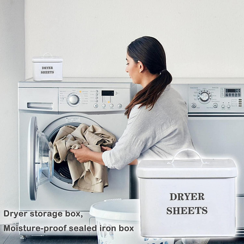 Dryer Storage Box Iron Storage For Detergent Powder Sealed Moisture-proof Cute Pet Snack Metal Storage Box Freeze [...]