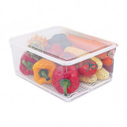 Boîte de stockage transparente Boîte de stockage alimentaire de grande capacité Boîte scellée en plastique [...]