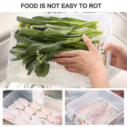 Boîte de stockage transparente Boîte de stockage alimentaire de grande capacité Boîte de stockage en plastique [...]