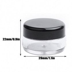 100PCS Pot de récipient transparent vide avec couvercles 5ML Pot Durable Léger Portable Longue Durée pour Makup [...]