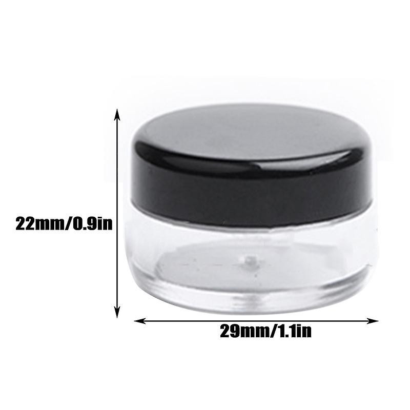 100PCS Pot de récipient transparent vide avec couvercles 5ML Pot Durable Léger Portable Longue Durée pour Makup [...]