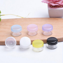 100PCS Pot de récipient transparent vide avec couvercles 5ML Pot Durable Léger Portable Longue Durée pour Makup [...]