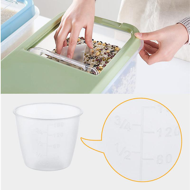10Kg Plastique Riz Boîte de stockage Seau Scellé Étanche à l’humidité Grande Capacité Grain Farine Conteneur