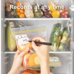 1 Box Food Storage Bag Leak-proof Refillable Plastic Multifunctional Large Capacity Sealed Bag Household Supplies