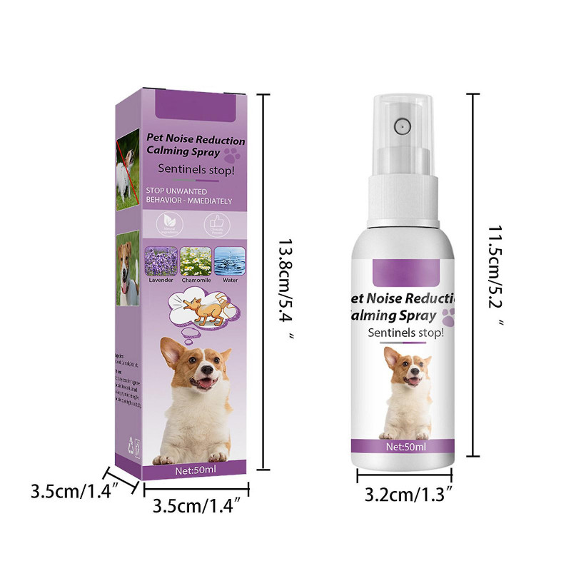 Dog Calming Spray 50ml Pheromone Copy Réduire les comportements destructeurs et l’anxiété
