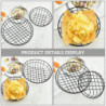 2Pcs Simple Iron Storage Basket Fruit Dessert Snacks Basket Kitchen Food Container