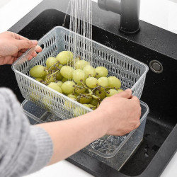 Kitchen Food Storage Box Transparent Plastic Sealed Fresh-keeping Box Food