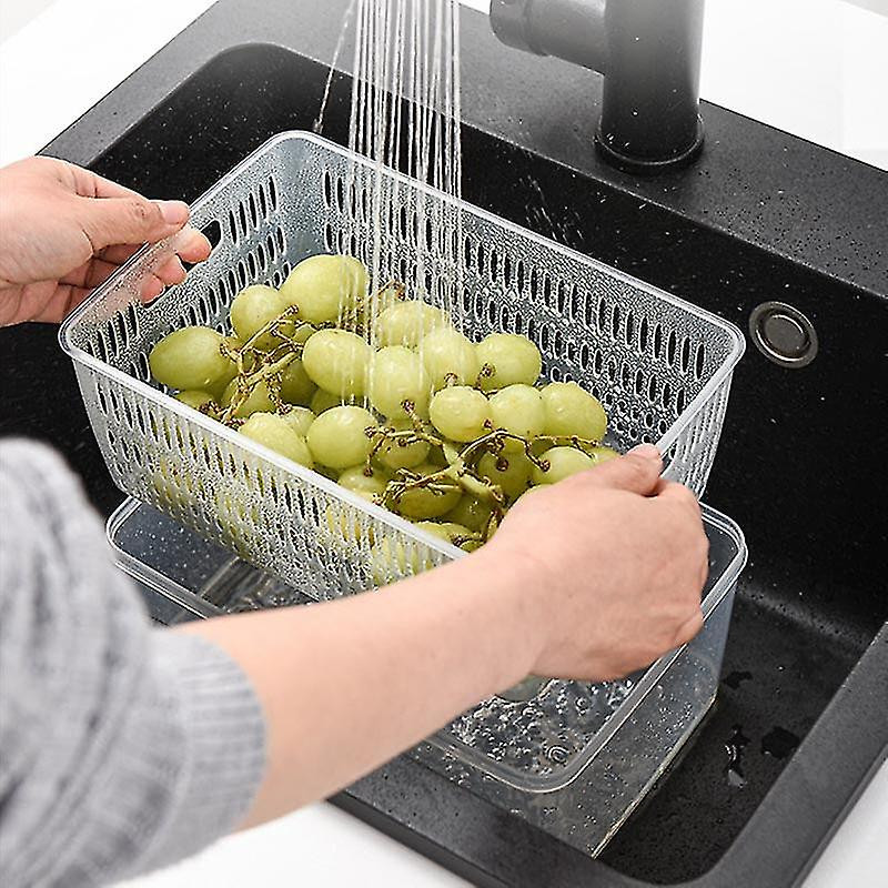 Kitchen Food Storage Box Transparent Plastic Sealed Fresh-keeping Box Food