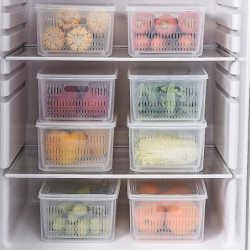 Kitchen Food Storage Box Transparent Plastic Sealed Fresh-keeping Box Food