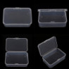 1pcs Clear Plastic Transparent With Lid Storage Box Collection Container Case