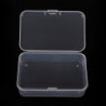 1pcs Clear Plastic Transparent With Lid Storage Box Collection Container Case