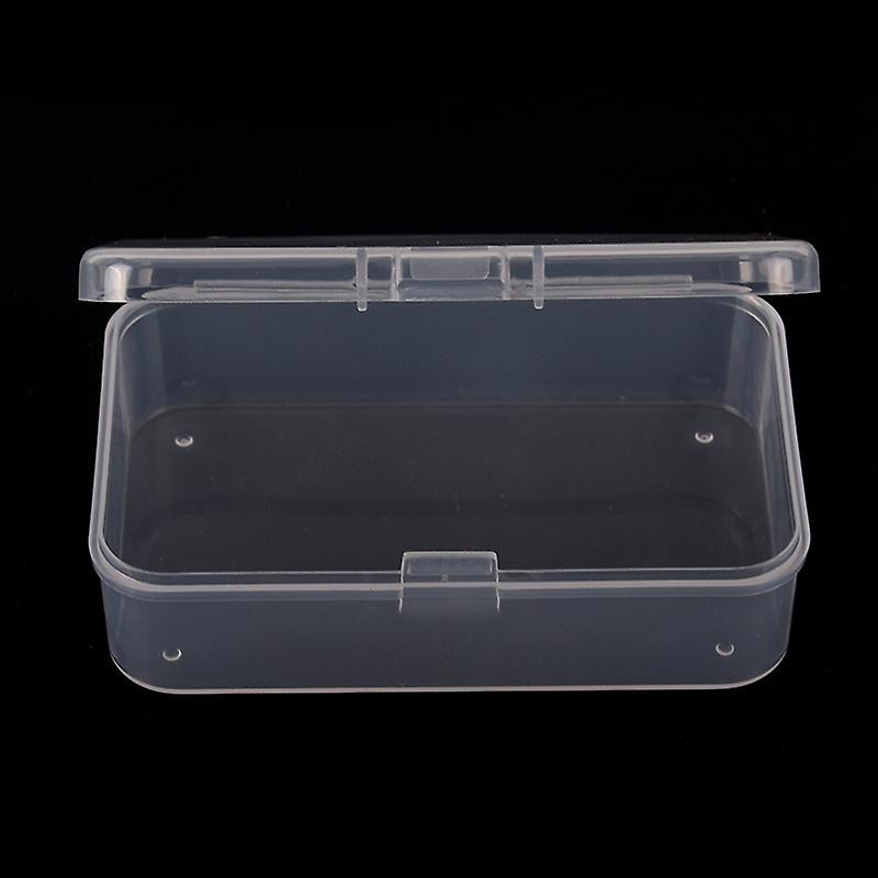 1pcs Clear Plastic Transparent With Lid Storage Box Collection Container Case