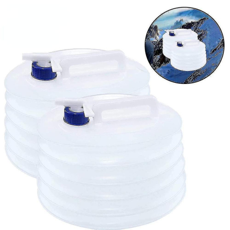 2 Pcs Portable Pliable Récipient d’Eau Premium Sac de Stockage d’Eau