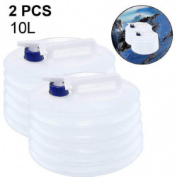 2 Pcs Portable Pliable Récipient d’Eau Premium Sac de Stockage d’Eau