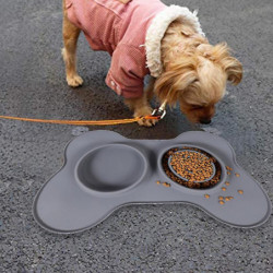 Bols pour chiens à mangeoire lente, bols de nourriture et d’eau 3-en-1 sans déversement