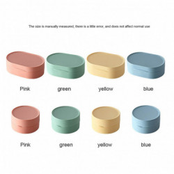 Soaps Dish Waterproof Leakproof Round Travel Soaps Box Container With Lid P