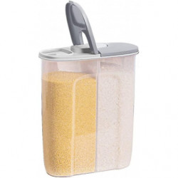 Dhrs 2 In1 Bocaux de stockage étanches à l’air avec couvercle, Cornflakes Boîte de rangement Cuisine P