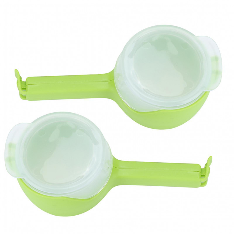 2Pcs Plastic Food Bag Cap Multifunctional Moisture Proof Resealable Sealer