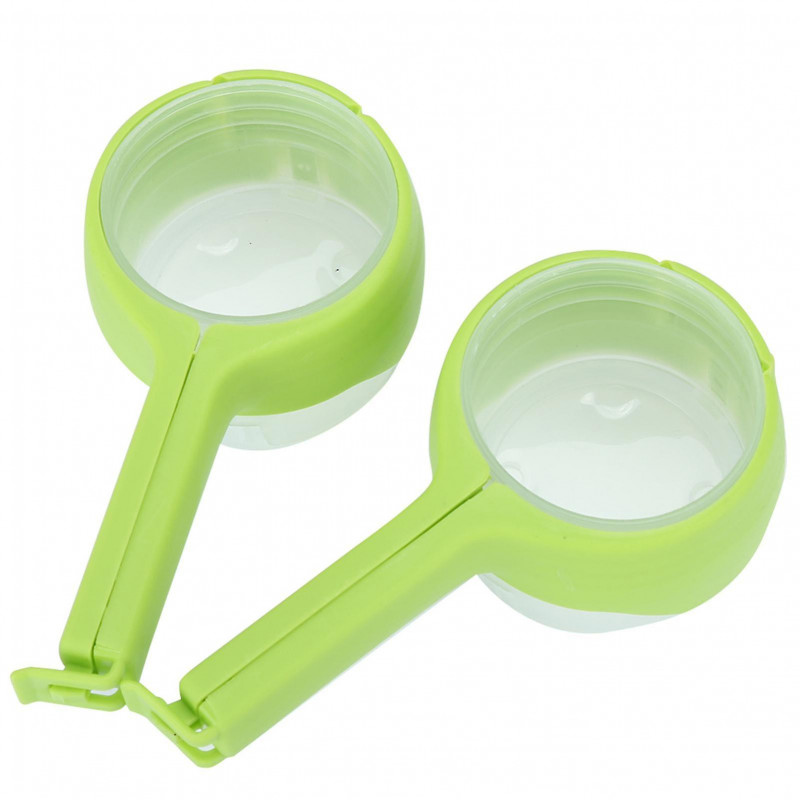 2Pcs Plastic Food Bag Cap Multifunctional Moisture Proof Resealable Sealer