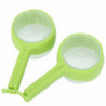 2Pcs Plastic Food Bag Cap Multifunctional Moisture Proof Resealable Sealer
