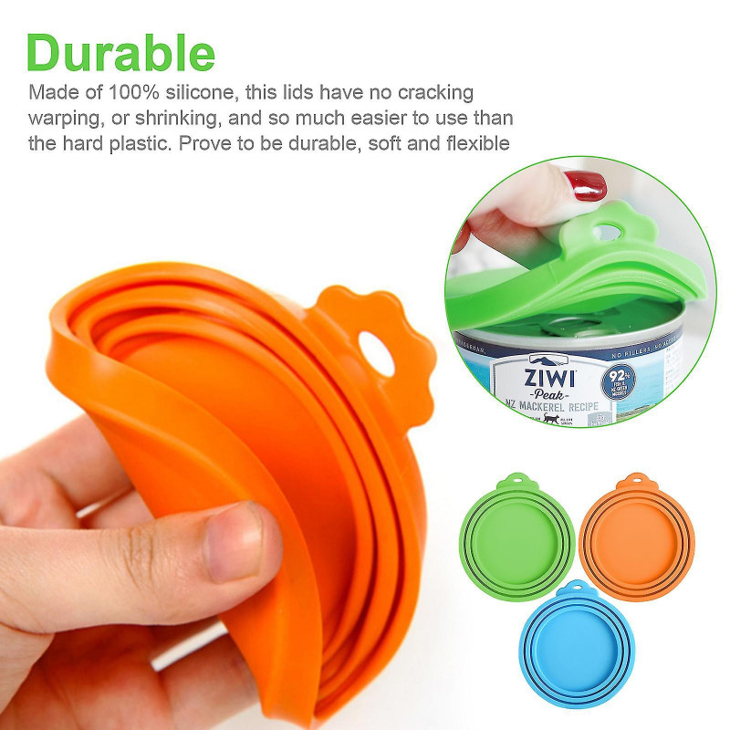 3pcs Silicone Pet Can Covers, Universal Can Lids For Dog And Cat Food, Fits Most Standard Size Dog And Cat Can [...]