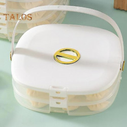 Refrigerator Food Box Large Capacity Fresh-Keeping Plastic Eco-friendly Timed Frozen-Chaos Dumpling Storage Box [...]