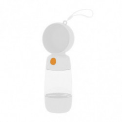 2 in 1 Portable Food Grade Material Dog Cat Travel Pet Water Cup Bottle with Food Dispenser A