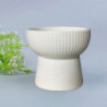 Ceramic Raised Elevated Bowl Pet Cats Dogs Food Water Dish Stress Free Porcelain Feeding Dispenser Container