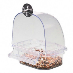 Bird Feeder for Budgerigar Canary Parrot Finches Parakeet Seed Food Container