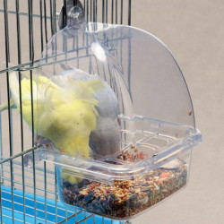 Bird Feeder for Budgerigar Canary Parrot Finches Parakeet Seed Food Container