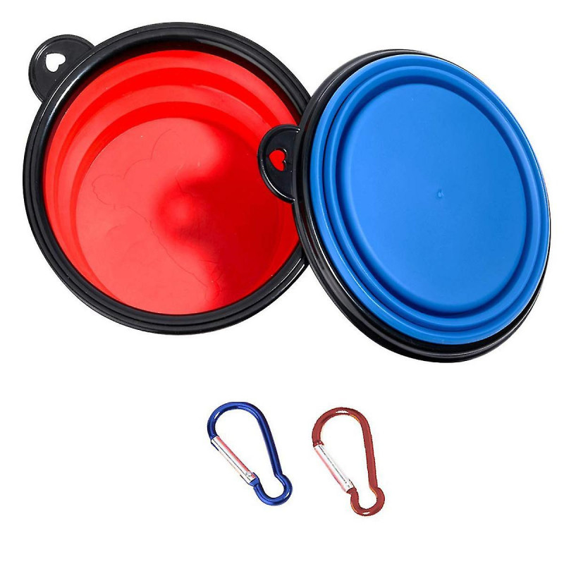 2 Pcs Collapsible Dog Bowl With 2 Carabiners, Small Foldable Travel Water Bowls For Pet Working Dogs, Portable Pet [...]