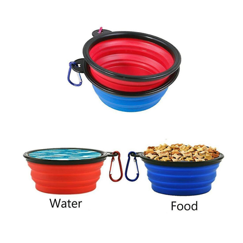 2 Pcs Collapsible Dog Bowl With 2 Carabiners, Small Foldable Travel Water Bowls For Pet Working Dogs, Portable Pet [...]