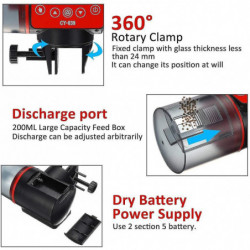 Fish Tank Timer Feeding Device, With Lcd Screen, Automatic Feeding, Suitable For Aquarium Fish Tank