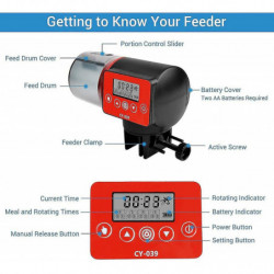 Fish Tank Timer Feeding Device, With Lcd Screen, Automatic Feeding, Suitable For Aquarium Fish Tank