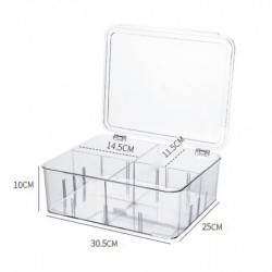 -divided Transparent Food Zing Container To Food From Decay And -kee Hold
