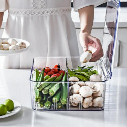 -divided Transparent Food Zing Container To Food From Decay And -kee Hold