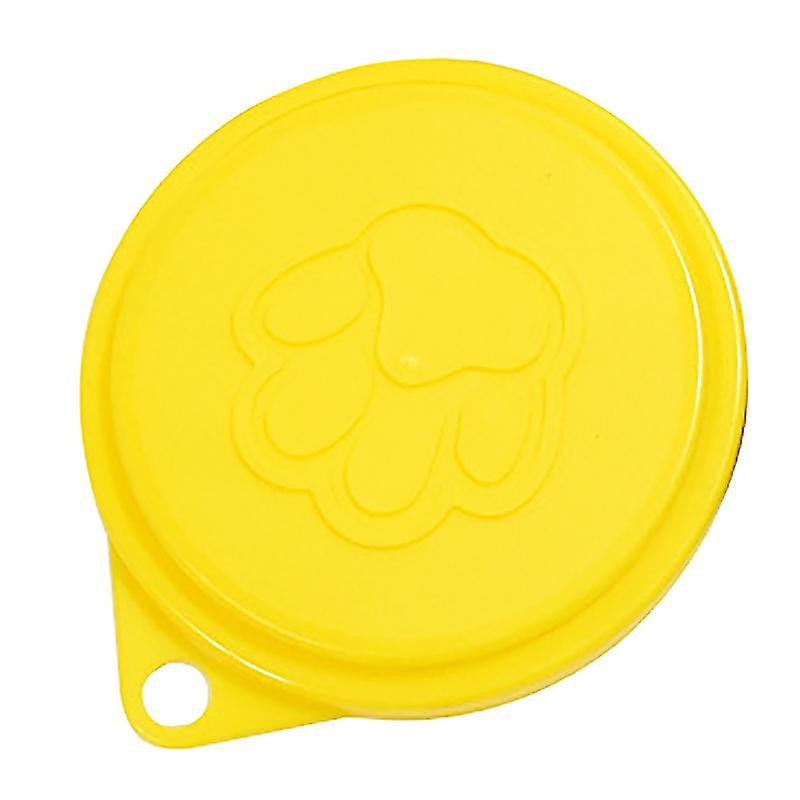 2 Pcs Reusable Pet Dog Can Tin Food Covers With Print Pet Cans Lid Caps-om