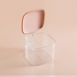 Southern Homewares Acrylic Spice Seasoning Storage Box Container avec 2 cuillères de service, rose