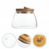 1pc kitchen tea sealed container practical glass storage jar food can (500ml)