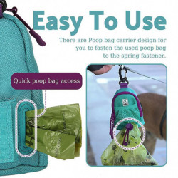 Pet Poop Bag Holder Portable Dog Waste Bags Dispenser With Leash Clip Multifunctional Pet Clean Accessories Traveling