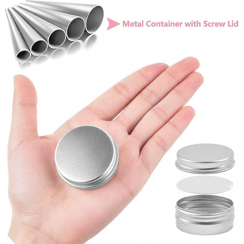 Aluminum Tin Jars Cans Small Round Pot,aluminum Balm Tins For Pill Storage,small Metal Tin Empty Container,jar [...]