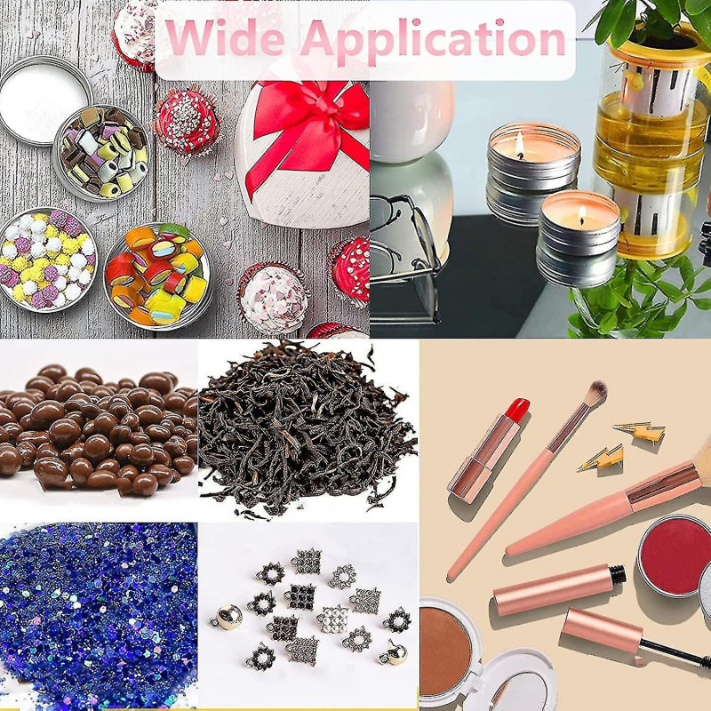 Aluminum Tin Jars Cans Small Round Pot,aluminum Balm Tins For Pill Storage,small Metal Tin Empty Container,jar [...]