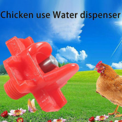 One-piece Spring Automatic Steel Ball New Drinking Fountain (5 Pieces - Red)